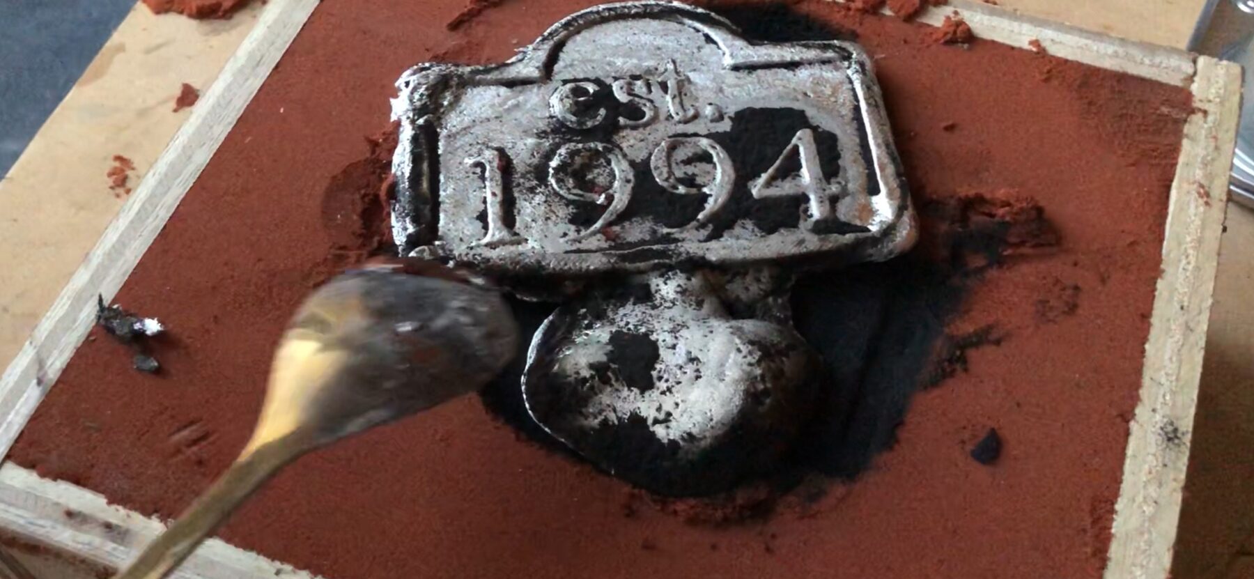 Finished aluminum casting — 1994 anniversary gift